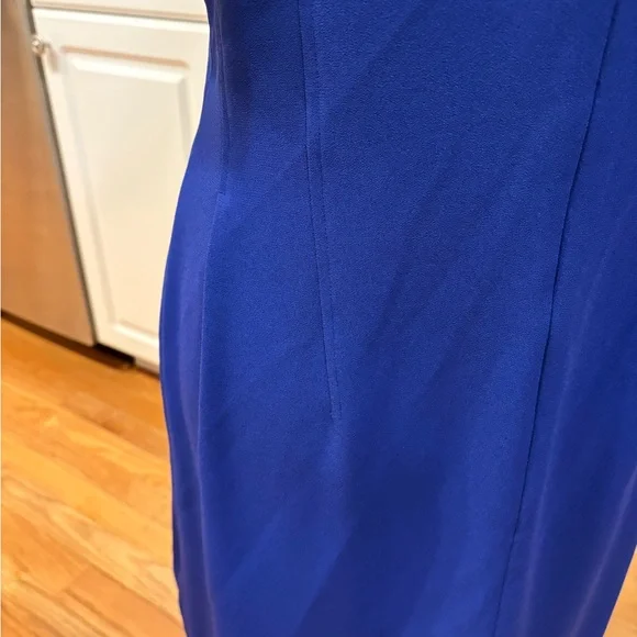 Theory Royal Blue Mini Dress, Sz 10 - Picture 4 of 6